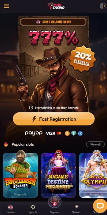Paysafecard Casinos UK Mad Casino