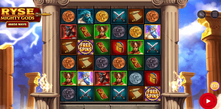 Ryse of the Mighty Gods high RTP slot